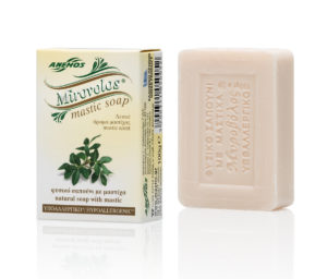 White Mirovolos Soap With Mastic