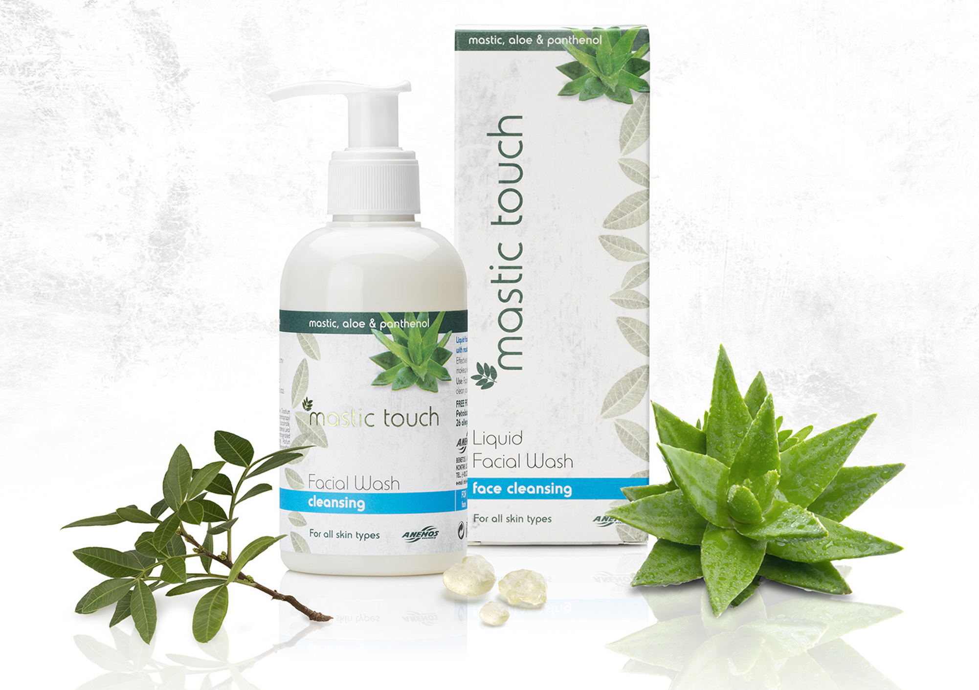 Facial wash mastic touch with mastic, aloe and panthenol 200ml Facial wash mastic touch with mastic, aloe and panthenol 200ml