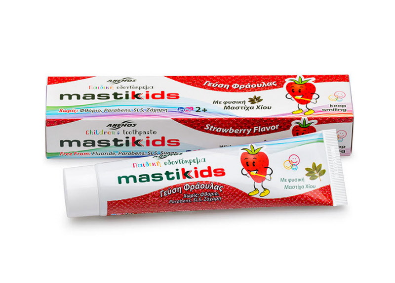 Toothpaste for children with mastic & Strawberry Toothpaste for children with mastic & Strawberry