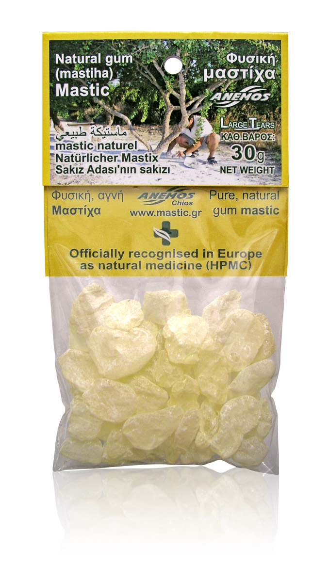 Natural gum mastic. Blister Bag 30g (LargeTears - Size No1) Natural gum mastic. Blister Bag 30g (LargeTears - Size No1)