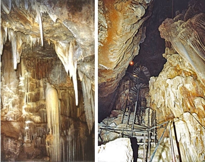 Σπήλαιο με σταλακτίτες και σταλαγμίτες στην Νότια Χίο