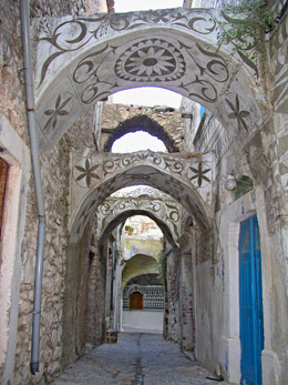 Arches in Pyrgi, Chios