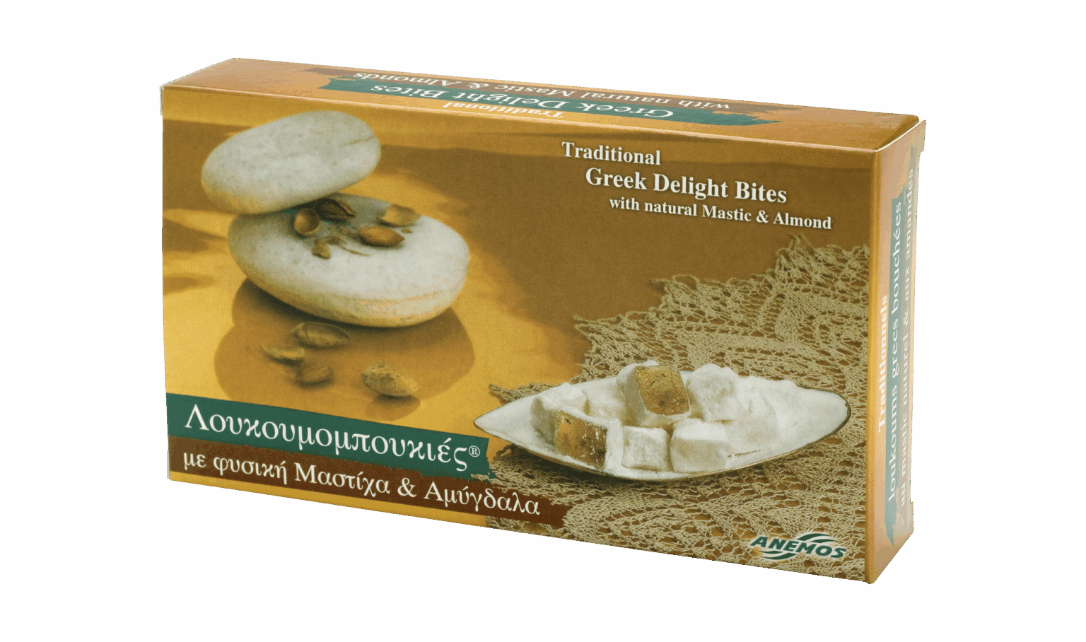 Greek Delight with natural mastic and almonds 200g Greek Delight with natural mastic and almonds 200g